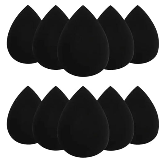 10 Pack Makeup Sponges for Foundation Blending Reusable Beauty Applicators for Liquid Cream and Powder Water Drop Design Latex Free and Fragrance Free