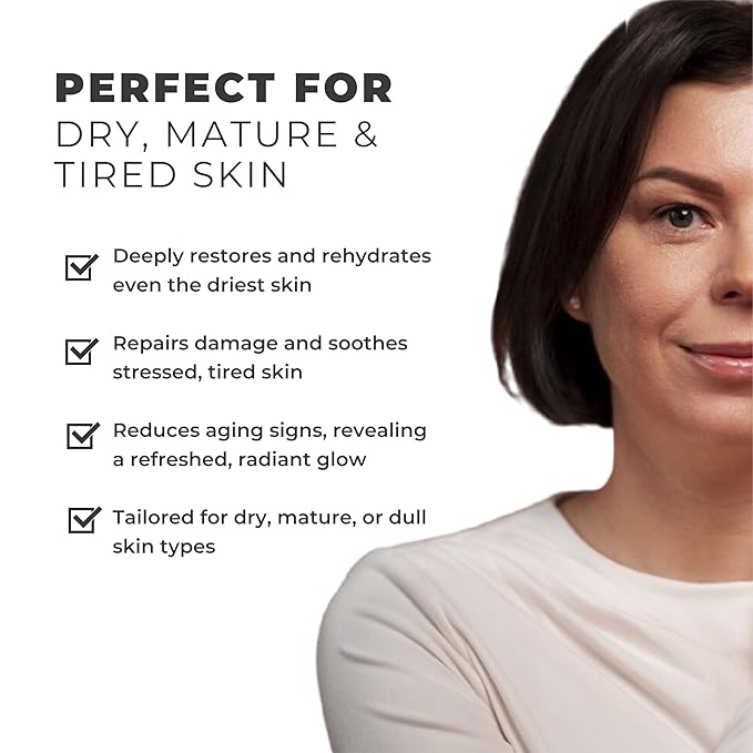 superRenew Retinol Alternative Organic Face Oil - Bakuchiol Night Oil with Sea Buckthorn, CoQ10, Squalane, Rosehip - Hydrating Anti-Aging Oil for Dry, Mature, Sensitive Skin (35ml)