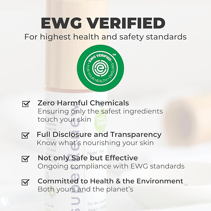 superRenew Retinol Alternative Organic Face Oil - Bakuchiol Night Oil with Sea Buckthorn, CoQ10, Squalane, Rosehip - Hydrating Anti-Aging Oil for Dry, Mature, Sensitive Skin (35ml)